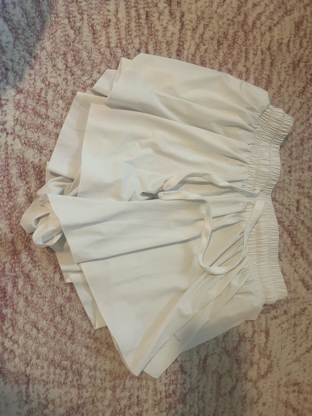 white butterfly shorts